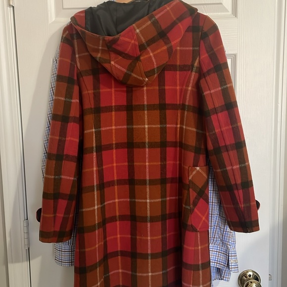 Rare Plaid Duffel Duffle Coat - Picture 7 of 8